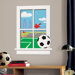 Soccer Practice Peel and Stick Window Wall Decal