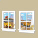 Construction Junction Peel and Stick Window Wall Decal