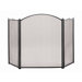 Arched 3 Panel Steel Fireplace Screen