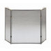 Flat Top 3 Panel Steel Fireplace Screen