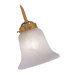 2.25" Neck Etched Marble Bell Glass Shade for Ceiling Fan Light Kit