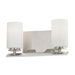 Inoui Two Light Bath Vanity in Brushed Nickel