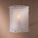  Wall Sconce with White Piastra Glass