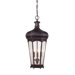 Champlain Three Light Outdoor Pendant in Antique Cooper