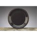 10.25" Silhouette Plastic Round Plates in Black