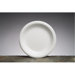 8.88" Elite Laminated Foam Round Plates in White