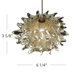 Lavai Art Glass Pendant with Clear Gold Shade