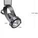 Miniature Luminaire Pivot Line Voltage Track Head