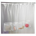 Three Pocket Shower Liner in Frosty Clear