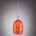 Droplets Pendant with Red Cased Glass Shade