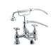 English Country Double Handle Spread Deck Mount Tub Faucet Trim