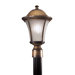 Amarante  Outdoor Post Mount Lantern in Amarante Gold - Energy Star