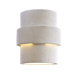 Modern  Outdoor Wall Lantern in White - Dark Sky Compliant