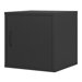 Modular Storage Cube with Door in Black
