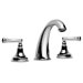 Elegante Widespread Bathroom Faucet with Double Lever Handles