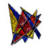 Acute Angles Abstract Wall Art - 23" x 28.5"