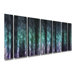 Abstract by Ash Carl Metal Wall Art in Black and Green- 23.5" x 60"