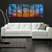 Abstract by Ash Carl Metal Wall Art in Multi - 23.5" x 60"