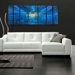 Abstract by Ash Carl Metal Wall Art in Blue - 23.5" x 60"