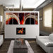 Abstract by Ash Carl Metal Wall Art in Black - 23.5" x 60"