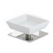 Urania Square Soap Holder in Chrome