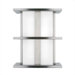 Modular Tubular 277V Small Two Light Outdoor Wall Sconce in Stainless Steel