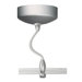 LED Illuminated 100W Monorail Surface Electronic Transformer in Satin Nickel
