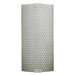 Omni Medium One Light Outdoor Wall Sconce with Metal Meta in Silver