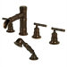 Bamboo Roman Tub Set