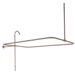 End Mount Shower Riser with Enclosure for Roll Top and Slipper Tubs