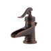Ashfield Single Hole Waterfall Bathroom Faucet with Single Scroll Handle