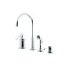 Ashfield One Handle Widespread Bar Kitchen Faucet with Side Spray and Soap Dispenser
