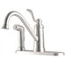 Portland One Handle Centerset Kitchen Faucet with Spray on Deck