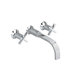 Berwick Wall Mounted Bathroom Faucet with Double Cross Handles