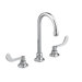 Monterrey Double Handles Widespread Bathroom Faucet with Less Drain