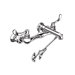 Heritage Service Sink Faucet with Bottom Brace and Offset Shanks