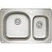 Spex II 22" x 33" 1.6 Double Bowl Self-Rimming Kitchen Sink
