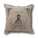 Retro-Futuristic Artifacts Giant Octopus Pillow Cover