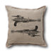Retro-Futuristic Artifacts Dueling Rayguns Pillow Cover