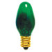 7W C7 Christmas Light in Transparent Green