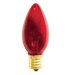 7W C9 Christmas Light in Transparent Red