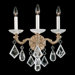 La Scala Rock Crystal Three Light Wall Sconce