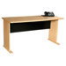Modular Real Oak Wood Veneer 48" W Panel Office Desk