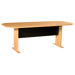 Modular Real Oak Wood Veneer Panel Conference Table