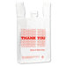 T-Shirt Thank You Bag in White, 500/Case