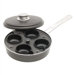Aluminum 4-Cup Egg Poacher with Stainless Steel Cover