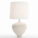 Bianca Pearl Shagreen Porcelain Lamp with White Shade