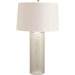 Linen Etched Cylinder Glass Lamp