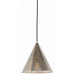 Lacy Perforated Metal Pendant