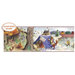 Panoramic Party Time Animals Mural Style Border in Multi